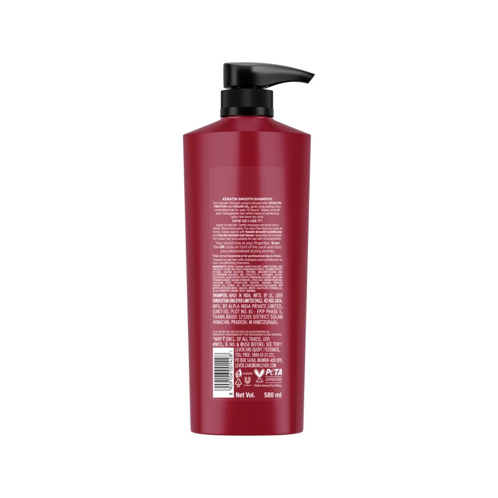 Tresemme Keratin Smooth Shampoo : 580 ml
