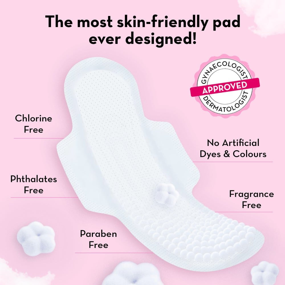 Plush Rash Free Sanitary Pads (8L+6XL and 2 Free Liners) : 14 pieces