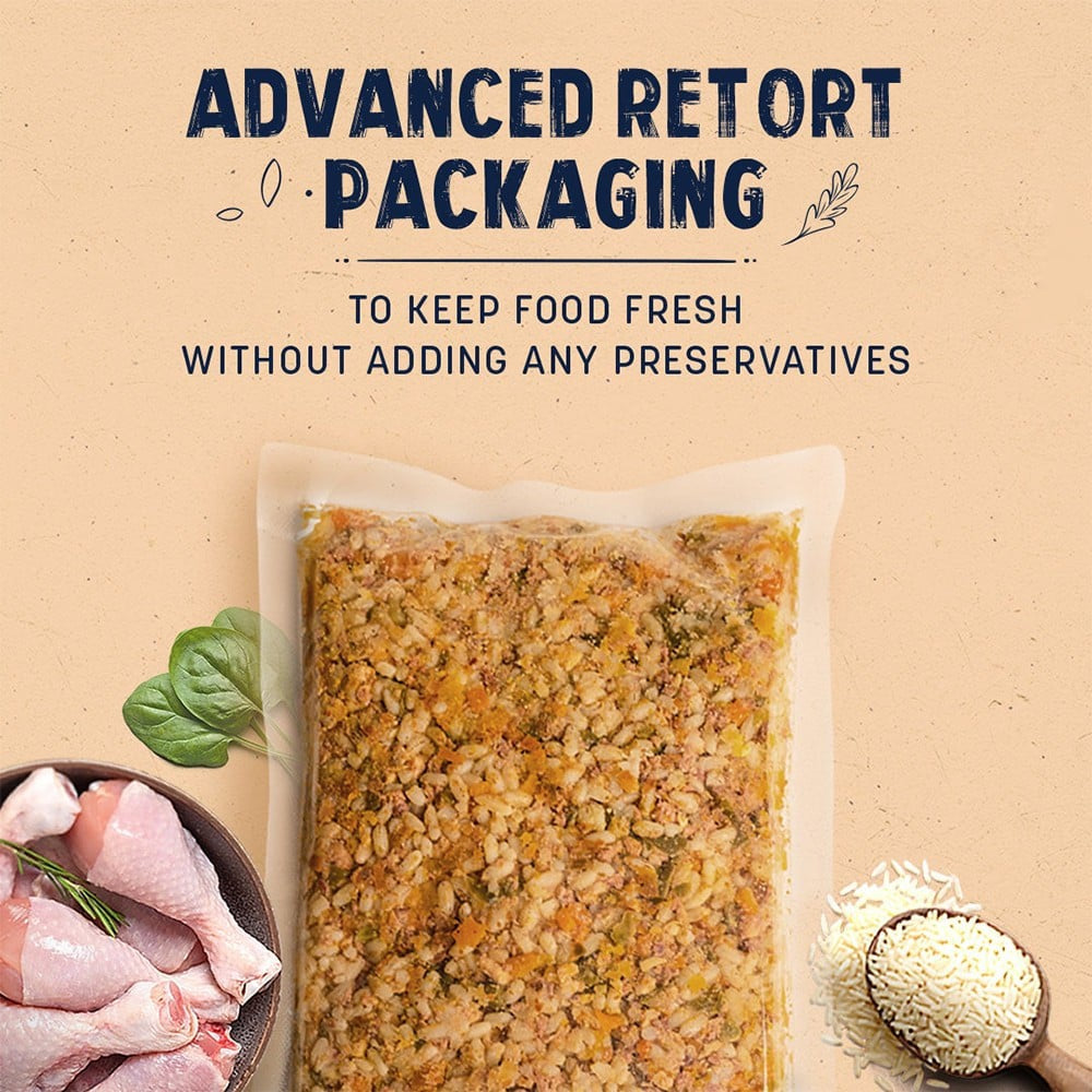 HUFT Sara's Wholesome Classic Paneer & Veggies Dog Veg Food + Sara's Wholesome Dog Food - Chicken & Brown Rice Combo : 300 g + 300 g