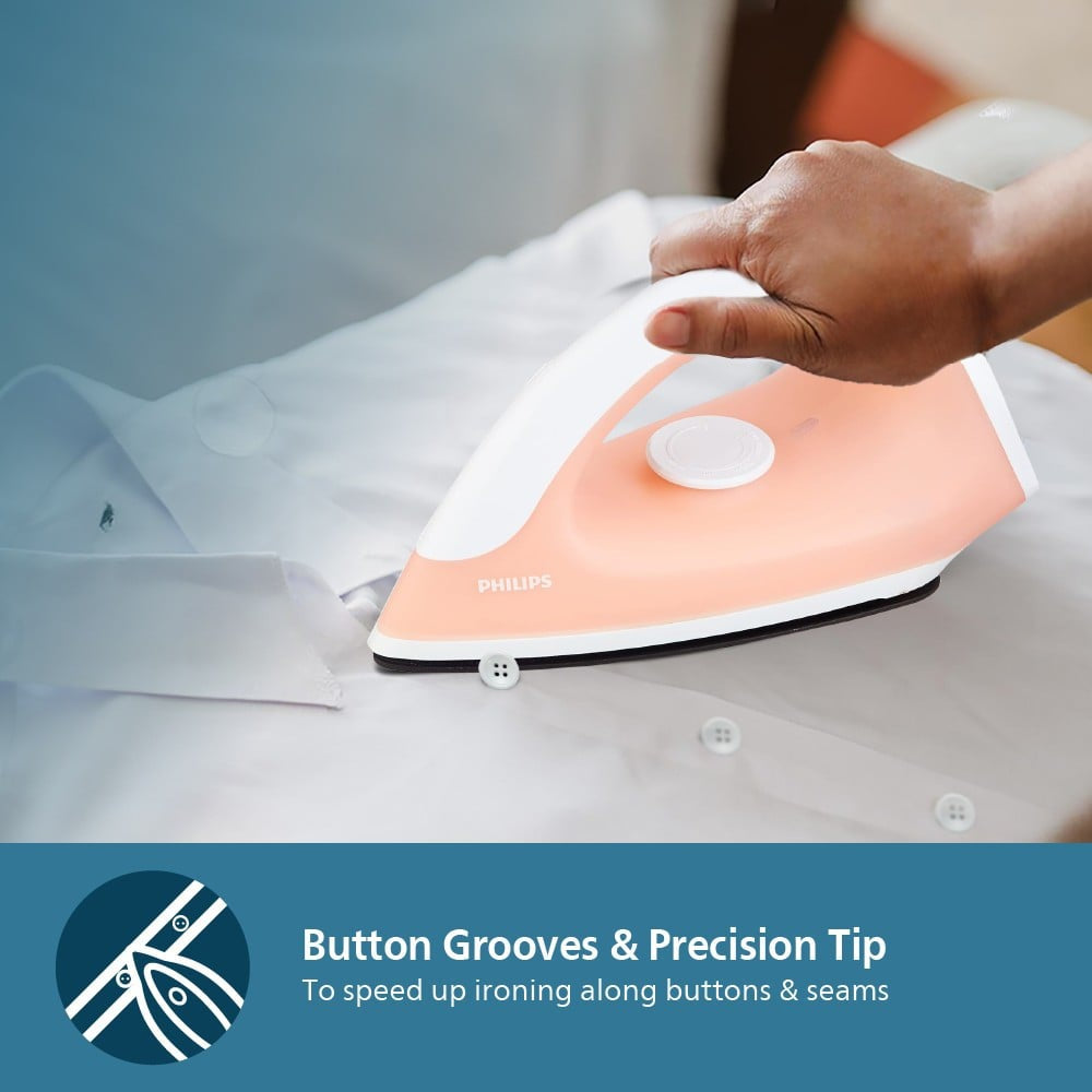 Philips Domestic Classic Dry Iron 750W (Peach) : 1 unit