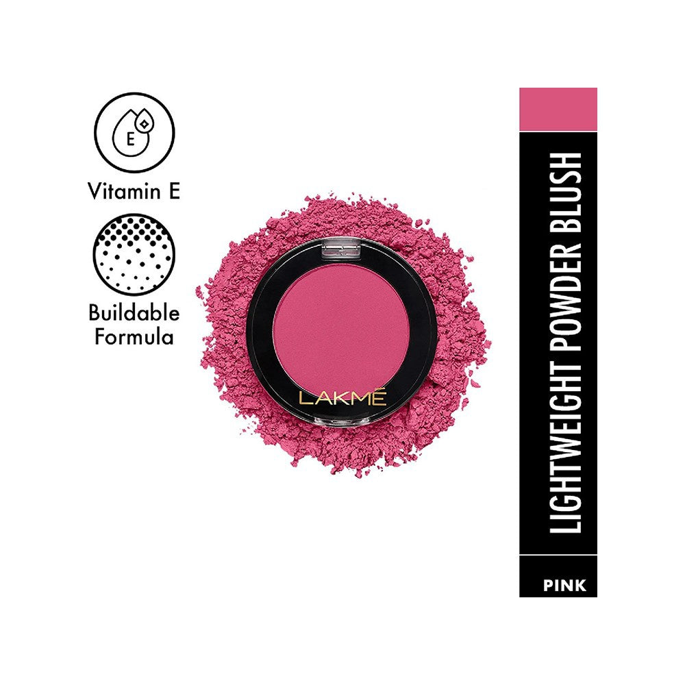 Lakme Face It Powder Blush (Flushed Pink) : 4 g