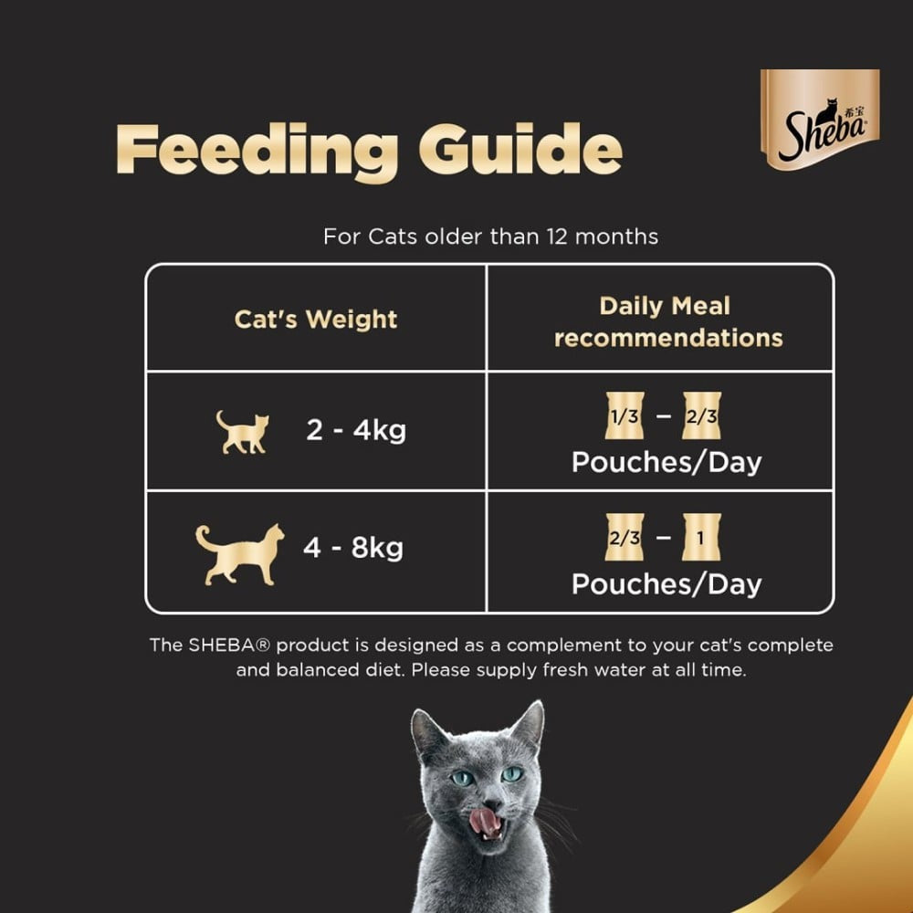 Sheba Chicken with Tuna Adult Wet Cat Food : 14 x 70 g