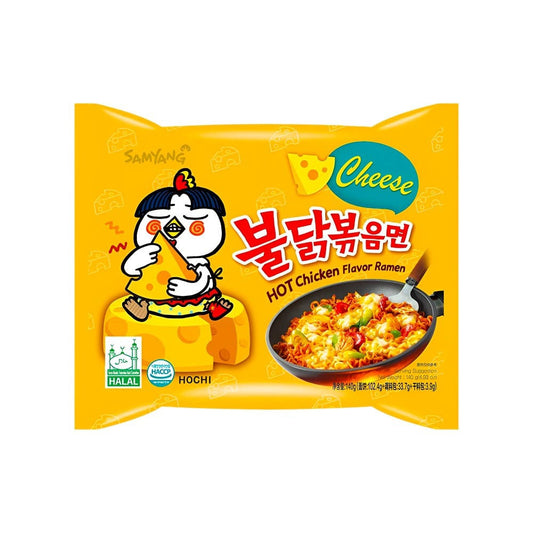 Samyang Ramen Instant Noodles - Cheese Hot Chicken Flavour : 140 g