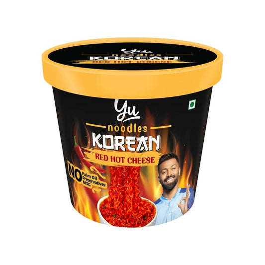 Yu Red Hot Cheese Korean Cup Noodles : 80 g