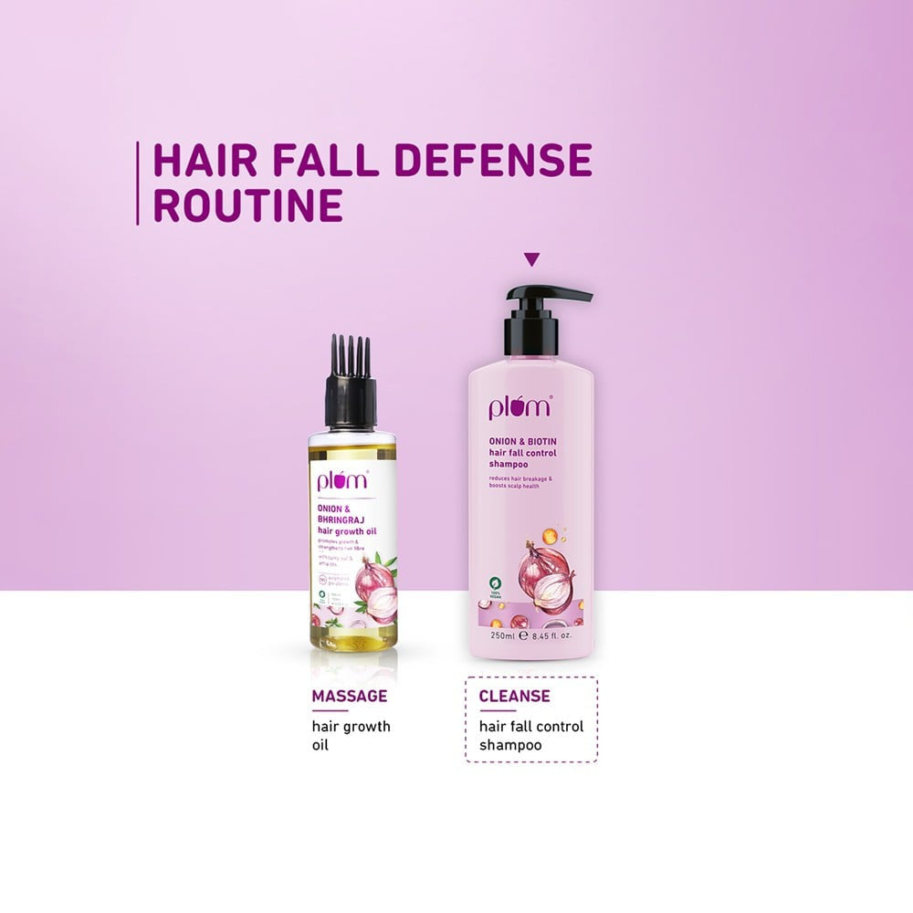Plum Onion & Biotin Hair Fall Control Shampoo : 250 ml