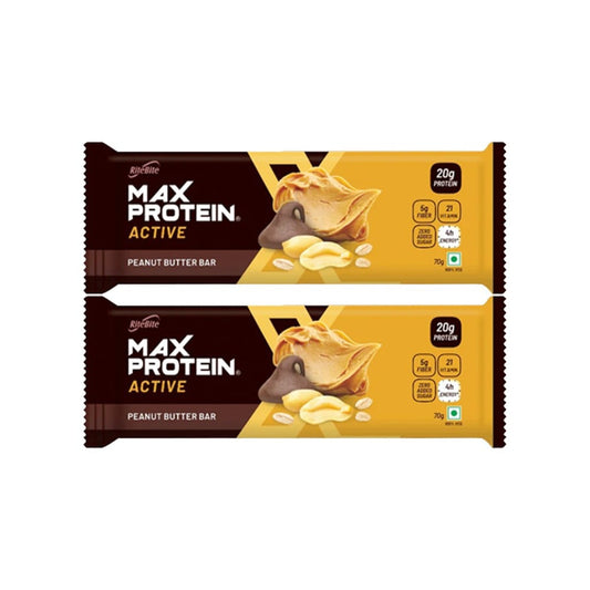 RiteBite Max Protein Bar (Peanut Butter) - Pack of 2 : 2 x 70 g
