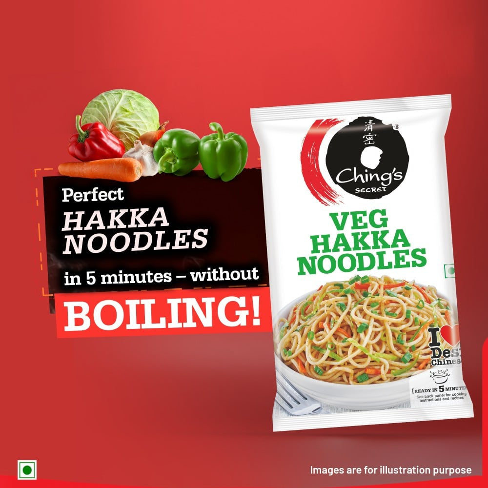 Ching's Secret Veg Hakka Instant Noodles : 560 g