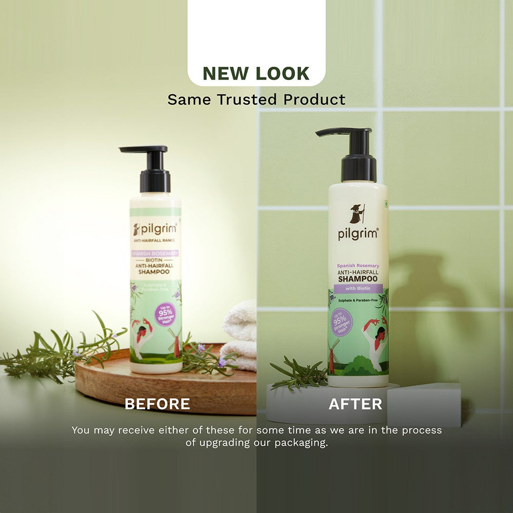 Pilgrim Anti Hairfall Shampoo with Biotin - Pack of 2 : 2 x 200 ml