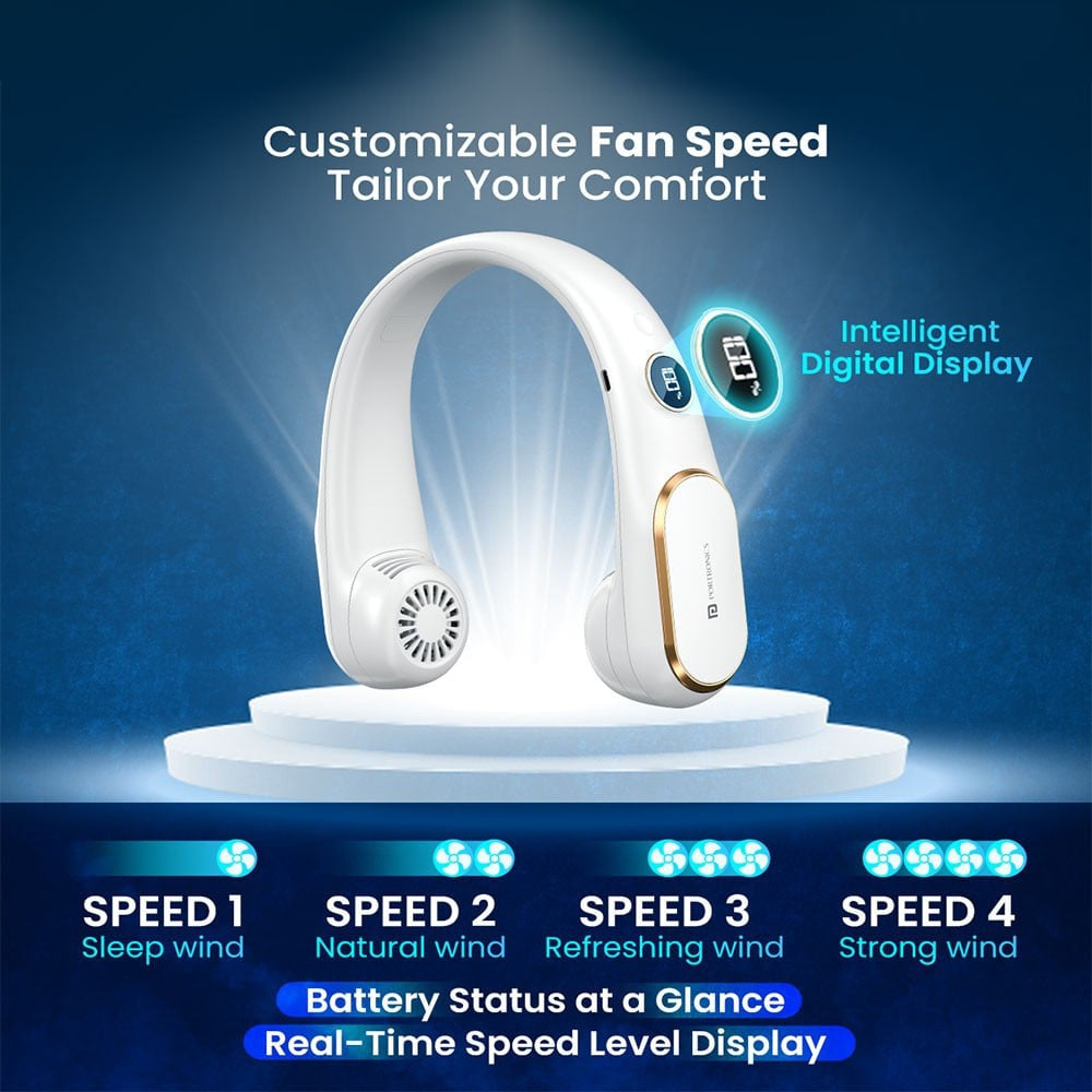 Portronics GoBreeze Portable Fan (White) : 1 unit