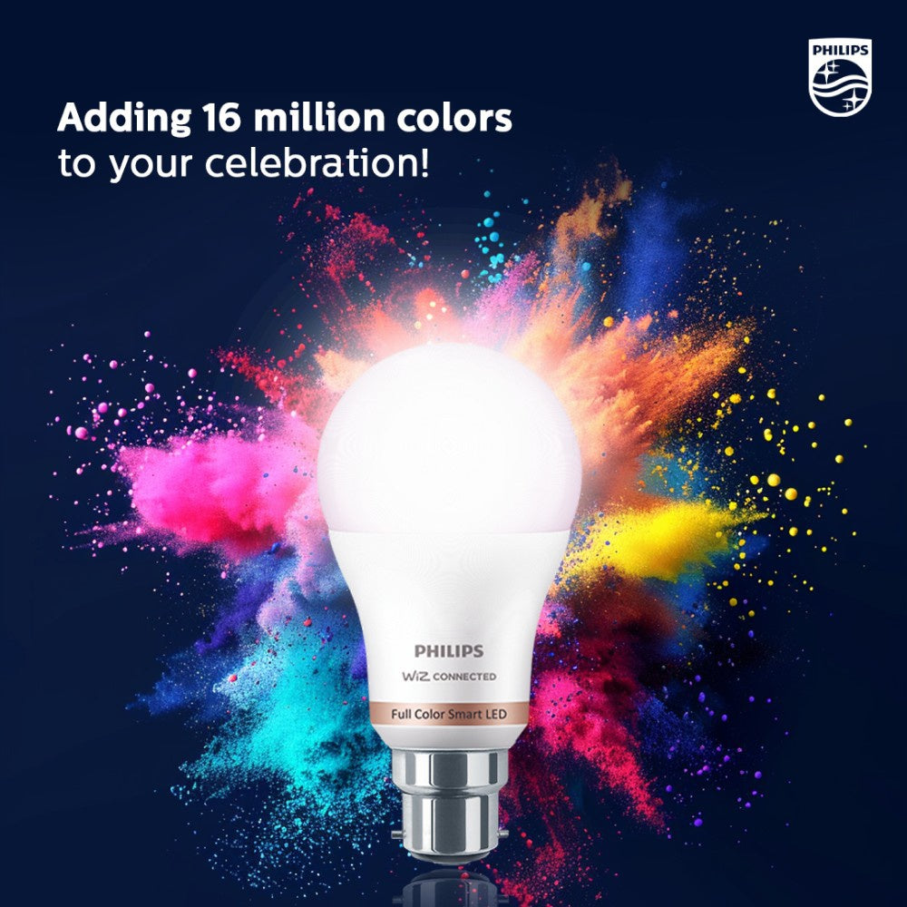 Philips Lighting Wiz Wi-Fi Enabled 9W Smart Bulb (Warm, Cool) : 1 unit
