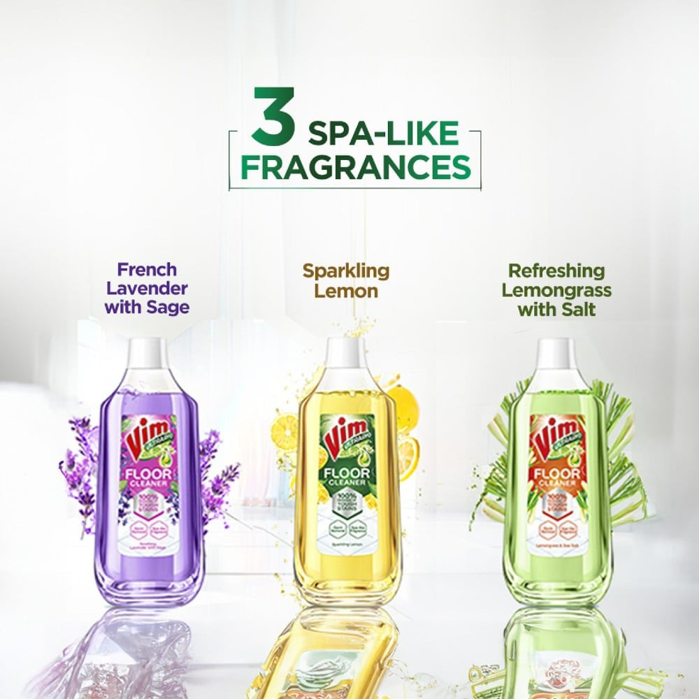 Vim Ultrapro Floor Cleaner - French Lavendar - Pack of 2 : 2 x 1 ltr