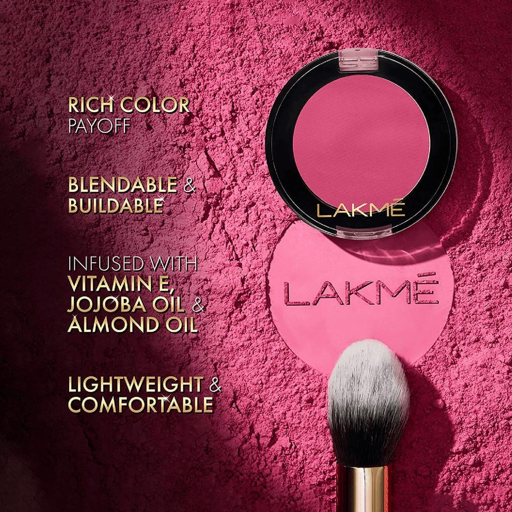 Lakme Face It Powder Blush (Flushed Pink) : 4 g