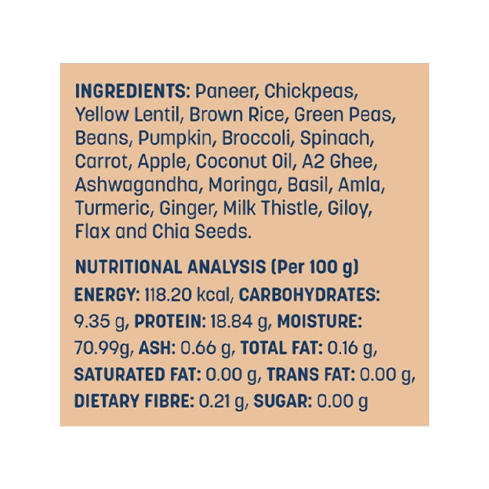 HUFT Sara's Wholesome Classic Paneer & Veggies Dog Veg Food + Sara's Wholesome Dog Food - Chicken & Brown Rice Combo : 300 g + 300 g