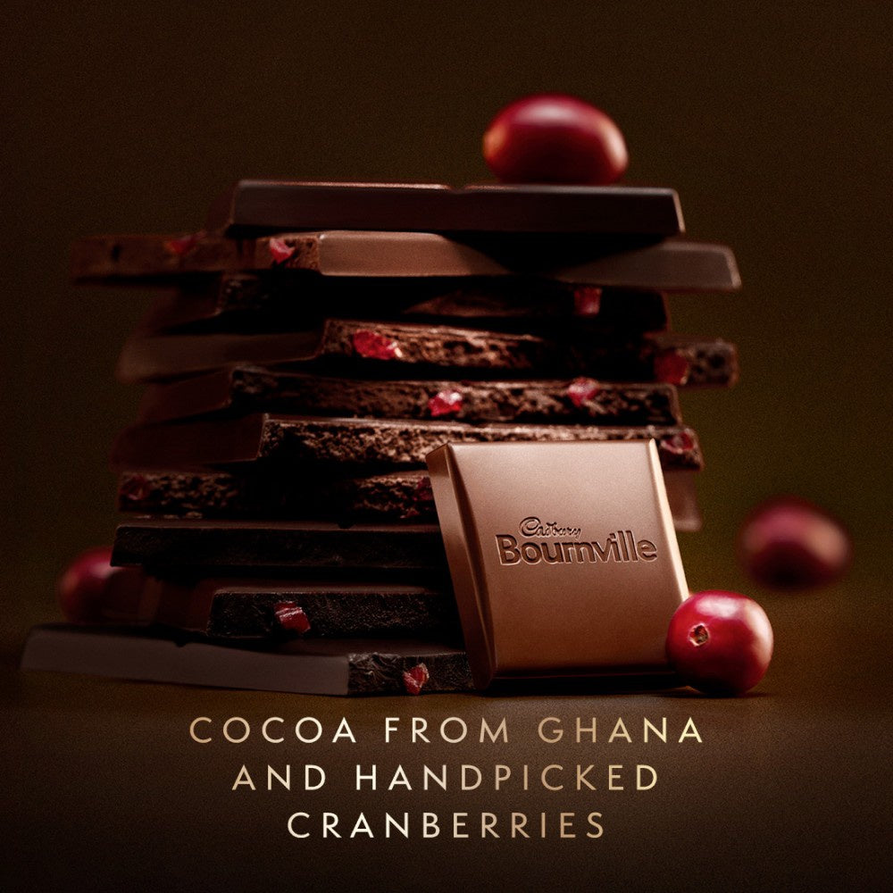 Cadbury Bournville Cranberry Flavoured Chocolate Bar : 80 g