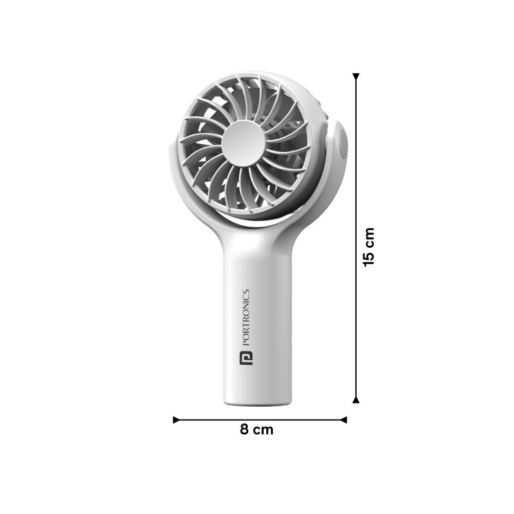 Portronics Toofan Mini Portable Fan (White, 5W) : 1 unit