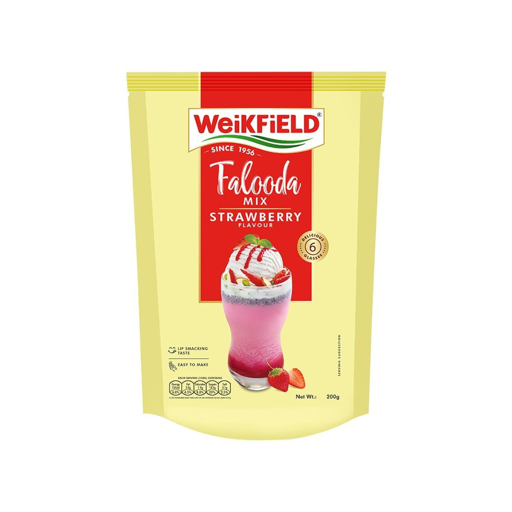 Weikfield Strawberry Falooda Dessert Mix : 200 g