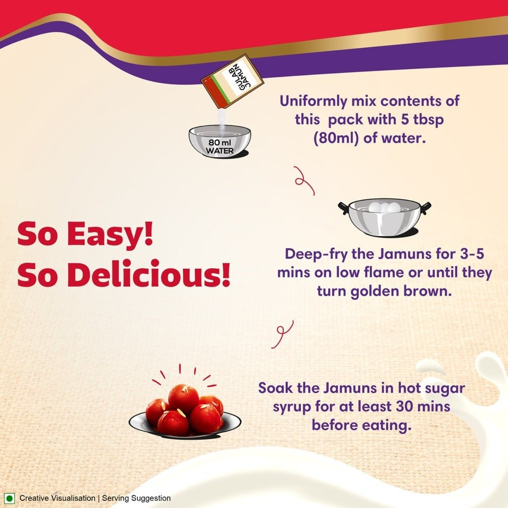Aashirvaad Gulab Jamun Instant Mix : 500 g