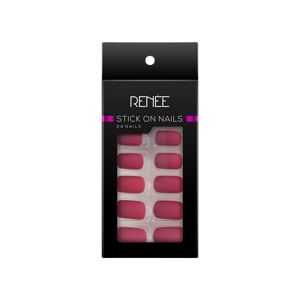 Renee Square Press On Nails (MTN 01) : 1 pack (24 pieces)