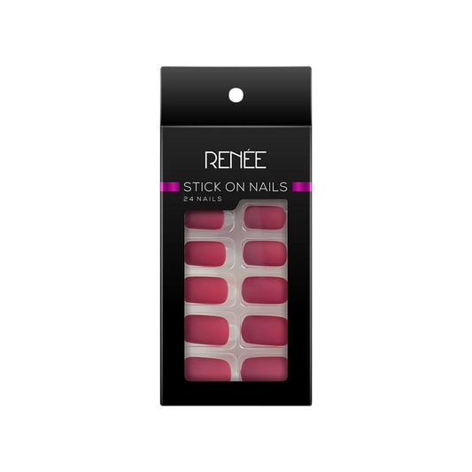Renee Square Press On Nails (MTN 01) : 1 pack (24 pieces)