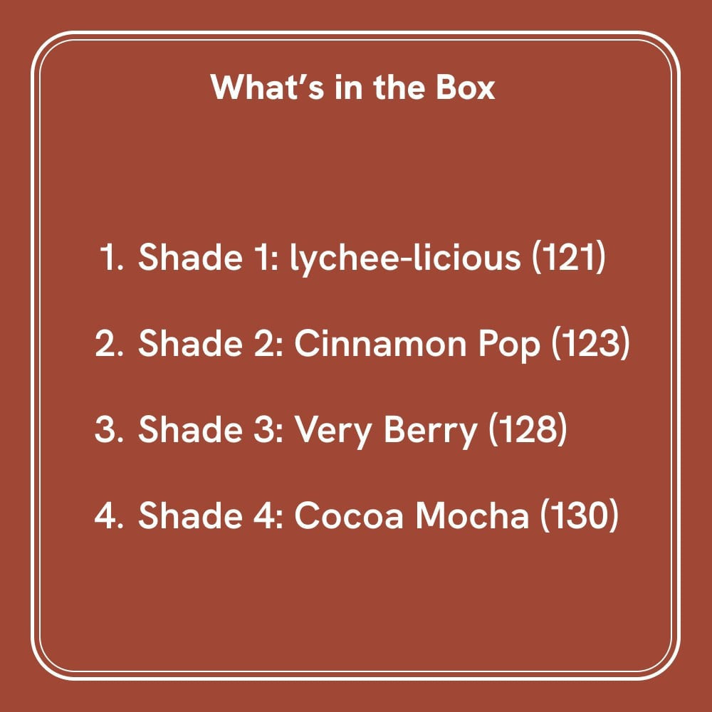 Plum Lipstick Gift Set Gift Pack : 4 pcs