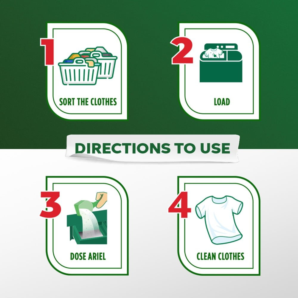 Ariel Complete Detergent Powder - Get 500 g Free : 1 kg + 500 g