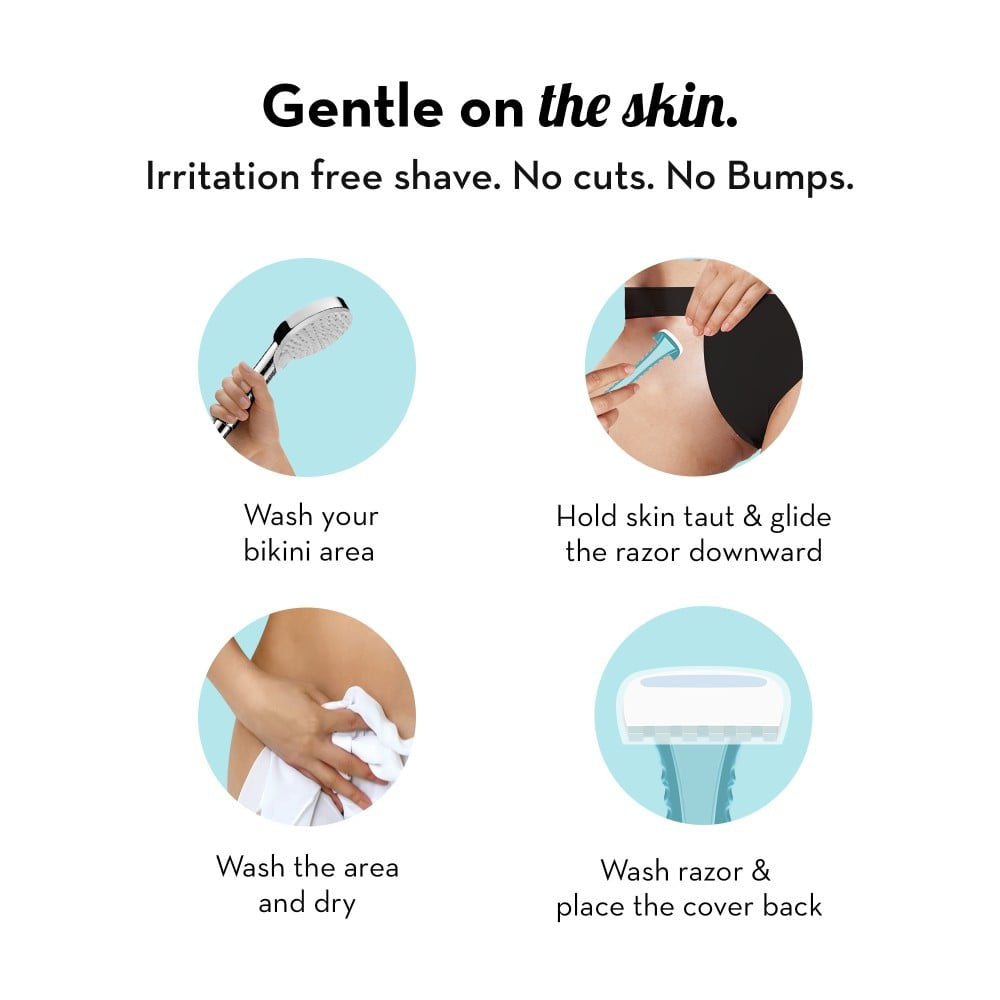 Plush Bikini Razor - Pack of 2 : 2 x 1 pack (2 pieces)