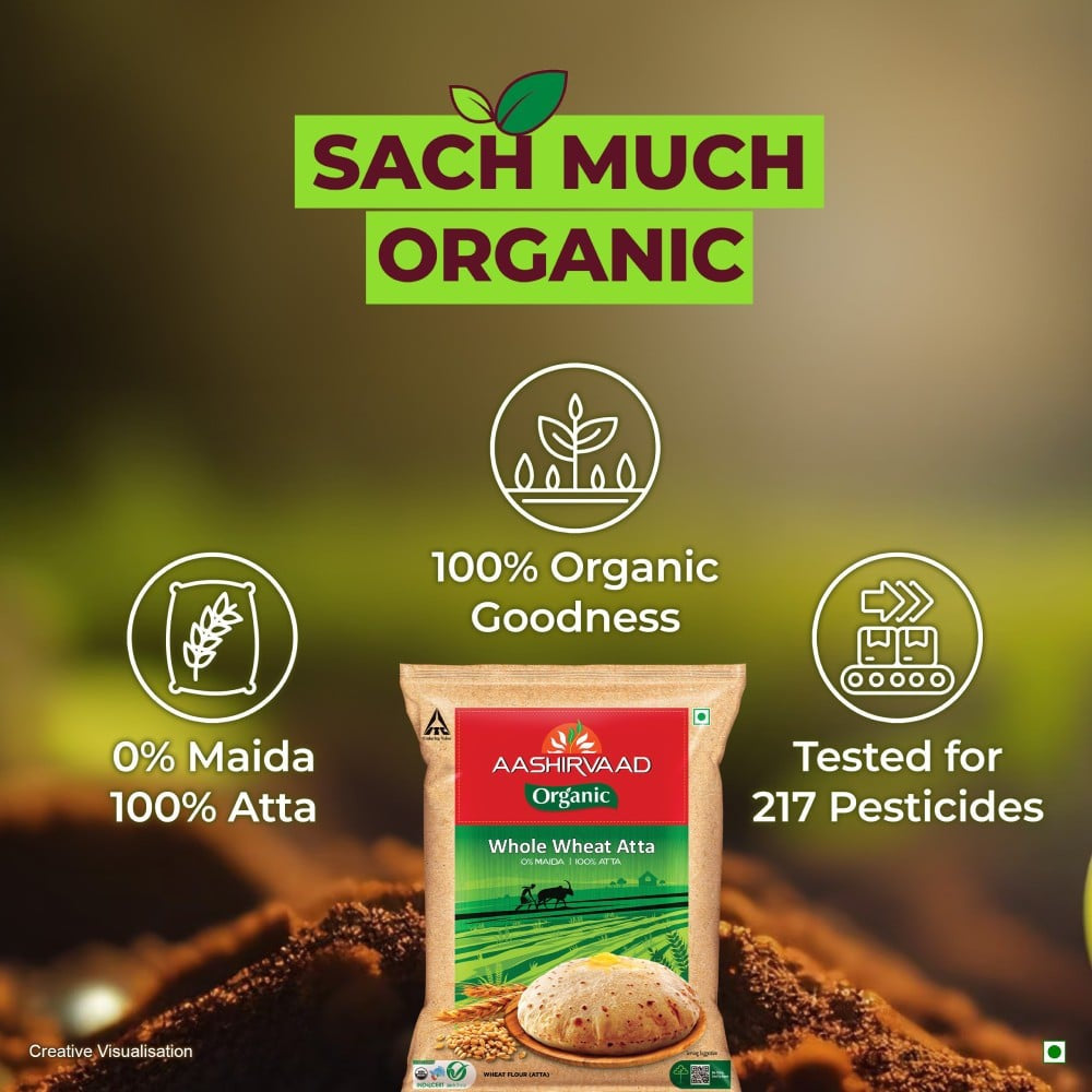 Aashirvaad Organic Atta : 5 kg