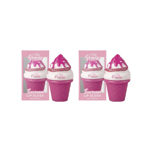 Renee Princess Icecream Lip Gloss (Baby Pink) - Pack of 2 : 2 x 8 ml