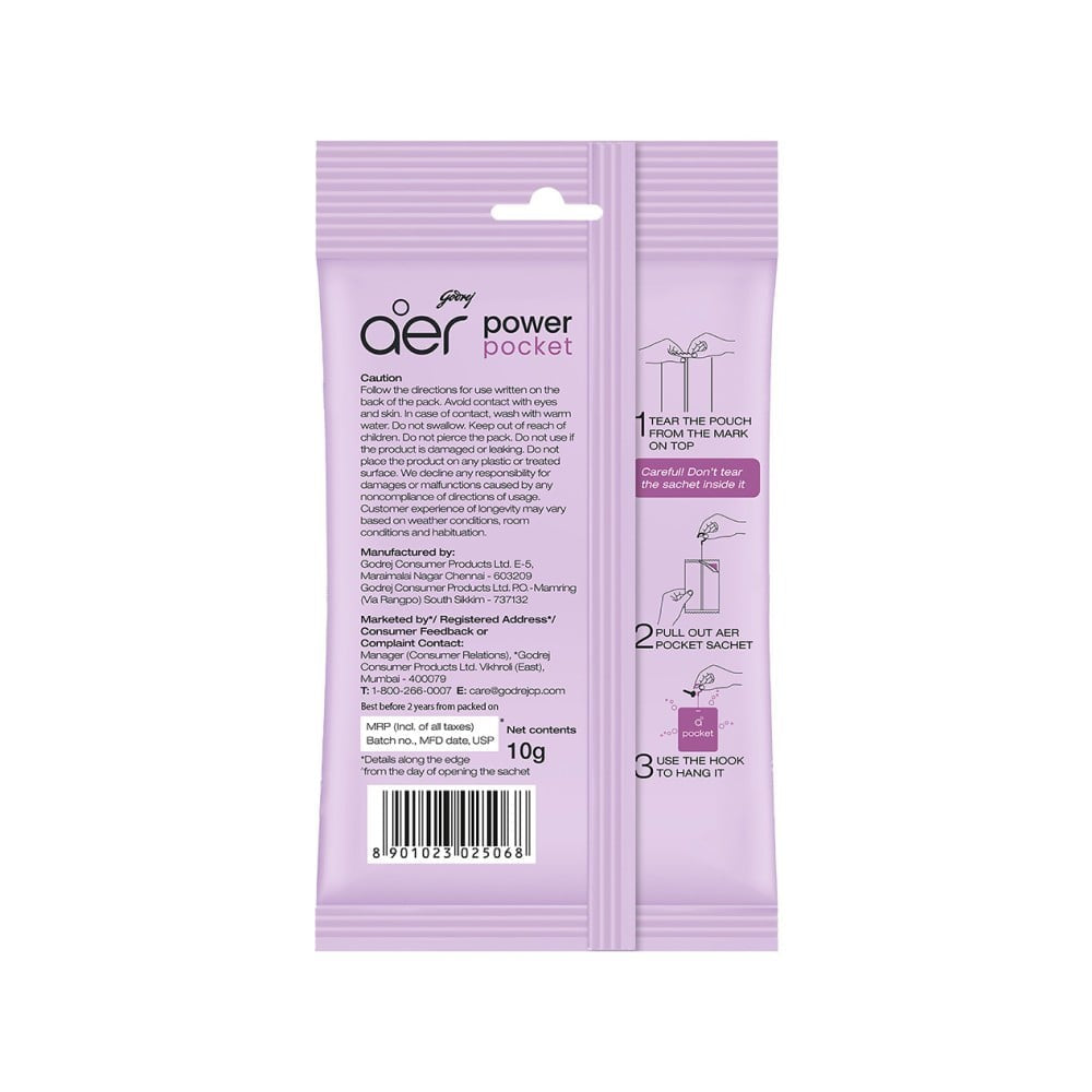 Godrej Aer Power Pocket Berry Rush Air Freshener : 10 g