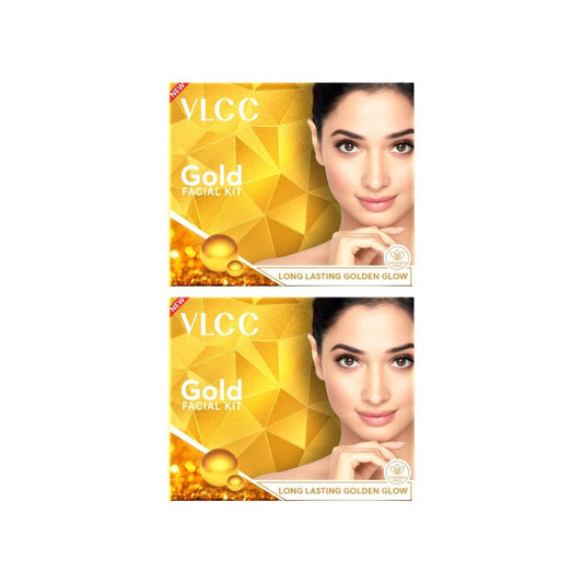 VLCC Gold Facial Kit For Luminous & Radiant Complexion - Pack of 2 : 2 x 60 g