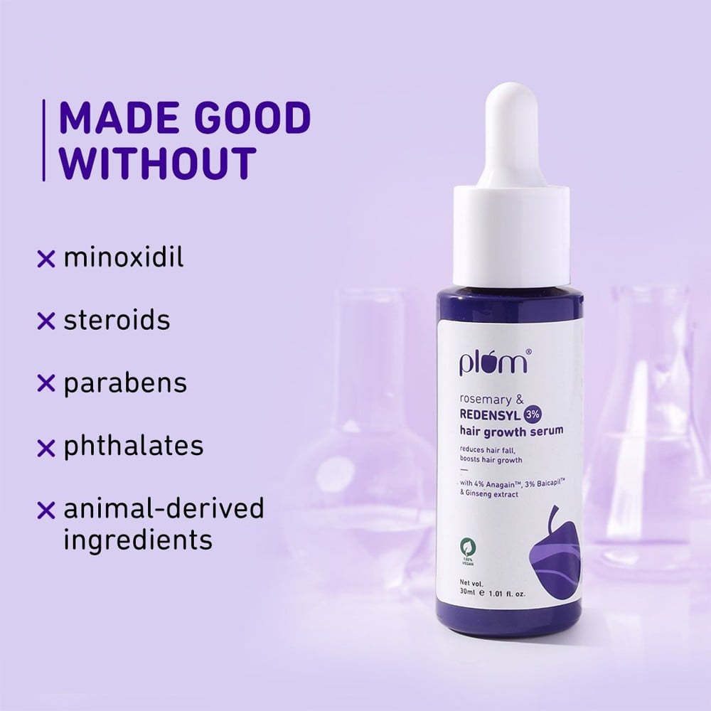 Plum Rosemary & Redensyl Hair Serum for Hair Growth : 30 ml