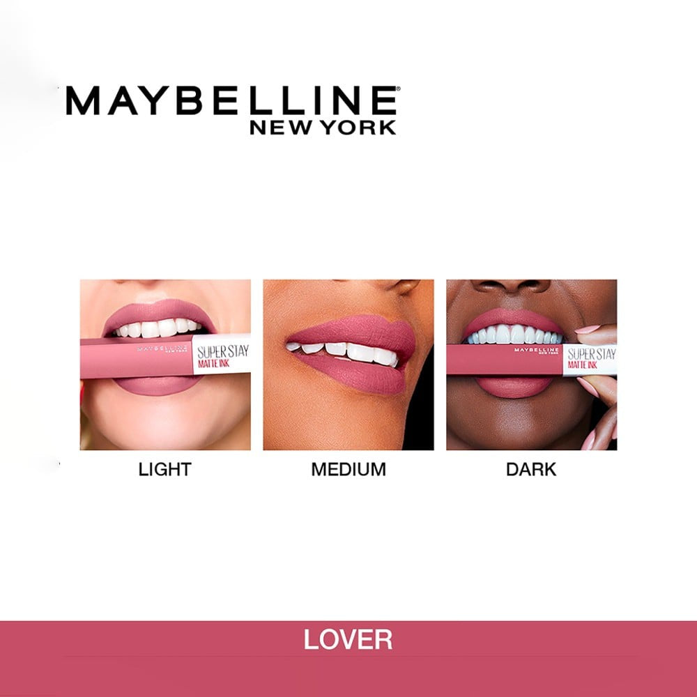 Maybelline New York Super Stay Matte Ink Liquid Lipstick (Lover 15) : 5 ml