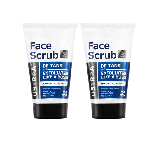 Ustraa De-Tan Face Scrub - Pack of 2 : 2 x 100 g