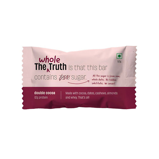 The Whole Truth Double Cocoa Protein Bar : 52 g