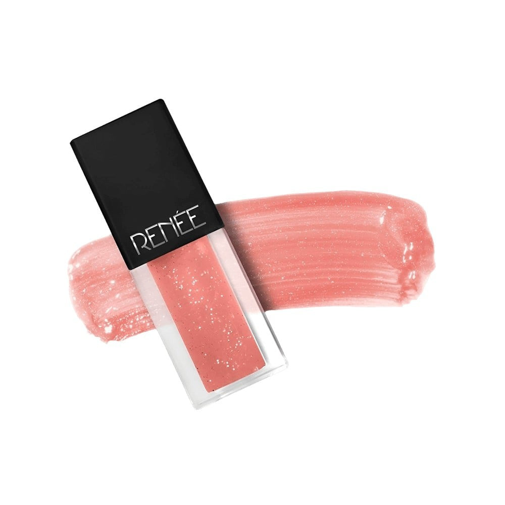 Renee See Me Shine Lip Gloss (Pink Pow-Wow) + See Me Shine Lip Gloss (Pucker Up Peach) Combo : 2.5 ml + 2.5 ml