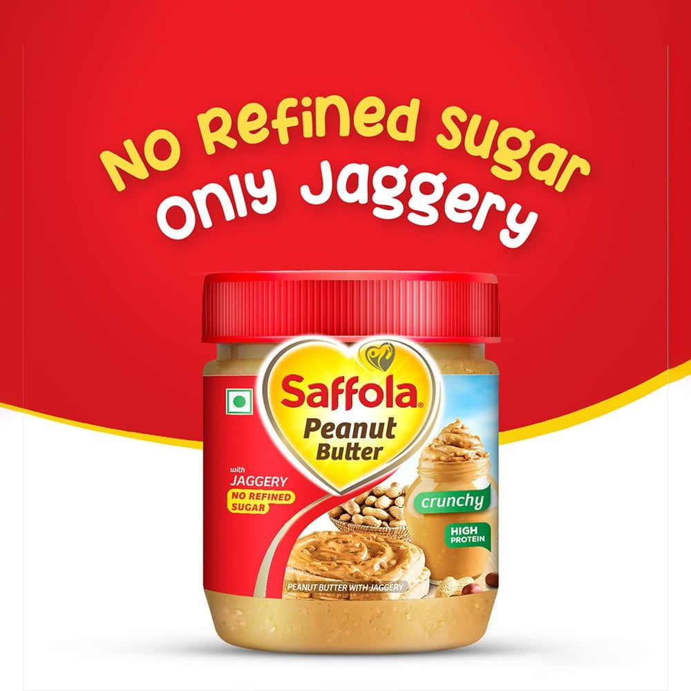 Saffola Crunchy Peanut Butter With Jaggery : 350 g