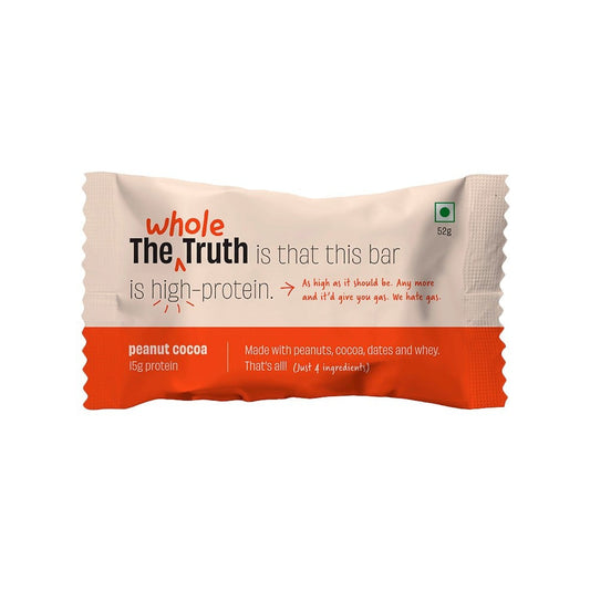 The Whole Truth Peanut Cocoa Protein Bar : 52 g