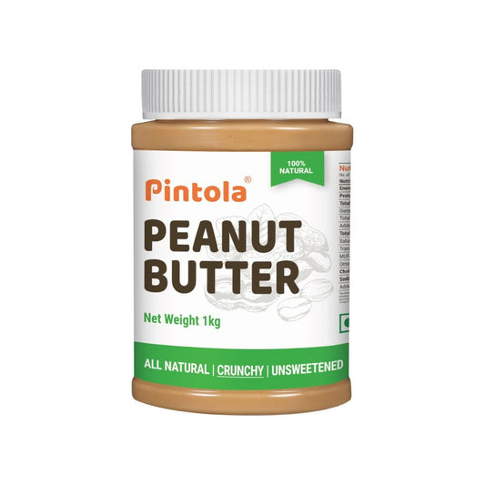 Pintola All Natural Crunchy Peanut Butter (Unsweetened) : 1 kg