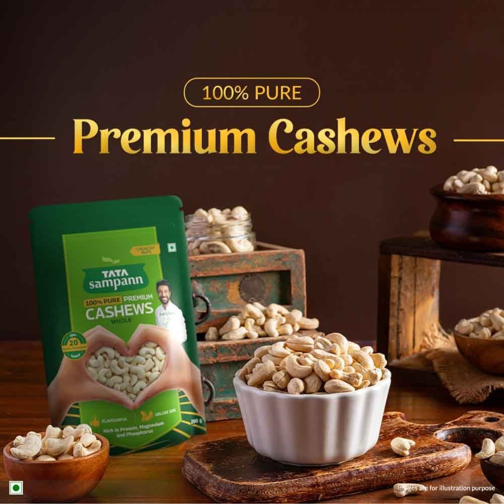 Tata Sampann Cashew (100% Pure Premium) : 200 g
