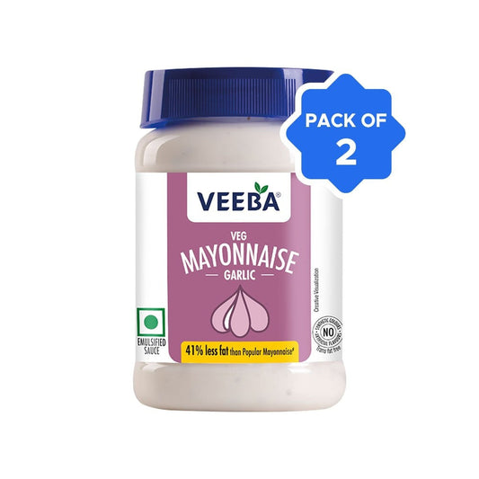 Veeba Veg Mayonnaise (Garlic) - Pack of 2 : 2 x 250 g