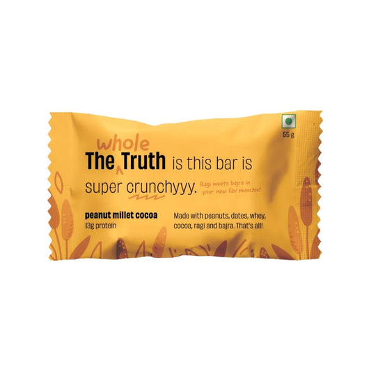 The Whole Truth Peanut Millet Cocoa Protein Bar : 55 g