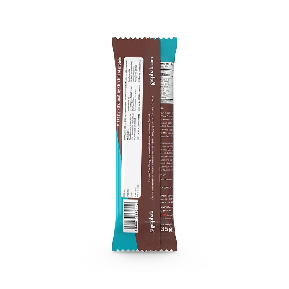 Phab 11g Protein Bar - Chocolate Brownie (High Fibre & No Added Sugar) : 3 x 35 g