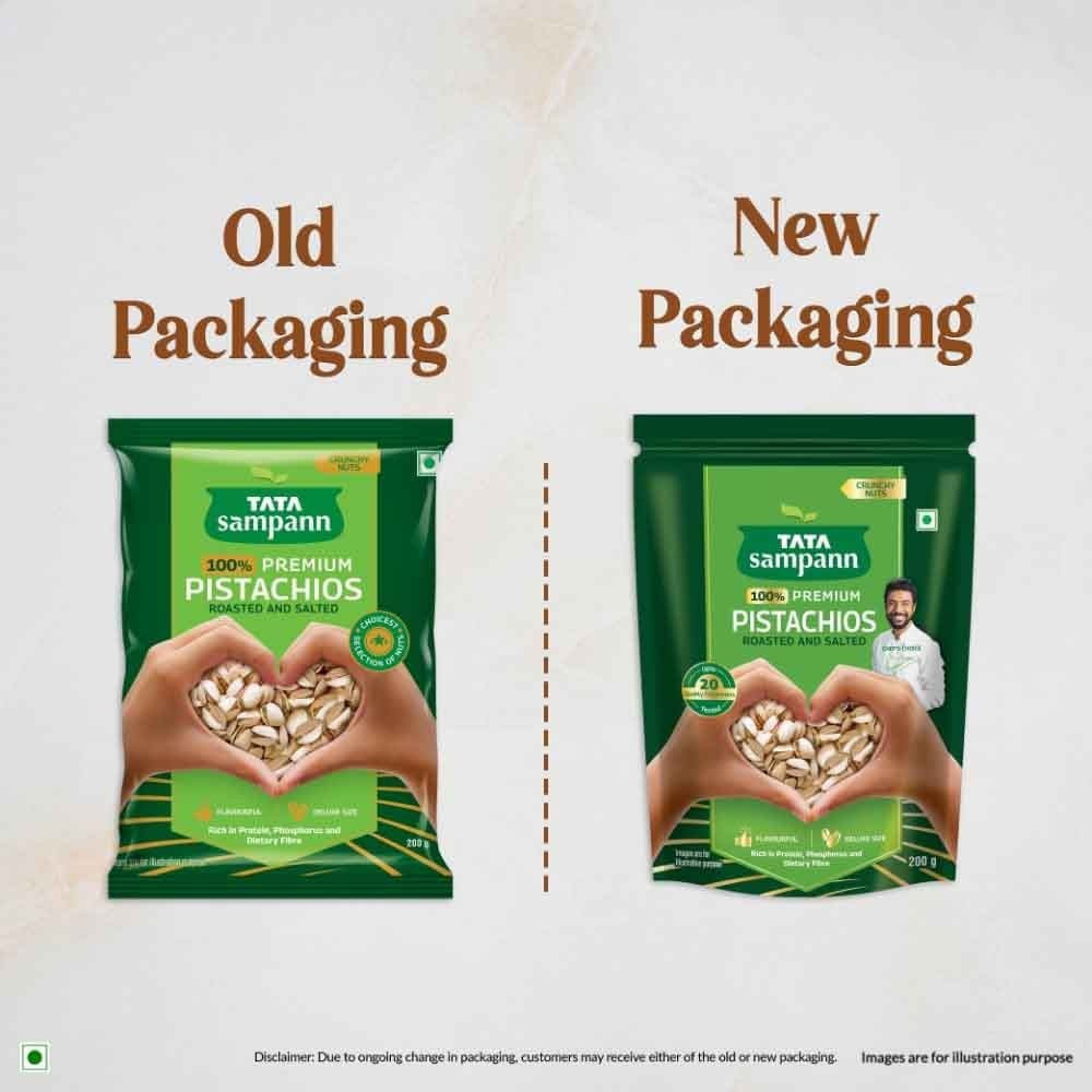 Tata Sampann Pistachios Roasted & Salted (100% Premium) : 200 g