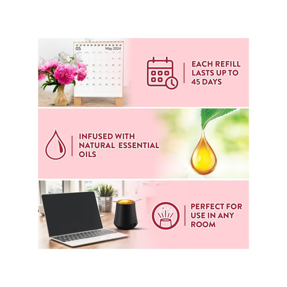 Airwick Automatic Air Freshener with Refill (Peony & Jasmine) : 1 unit