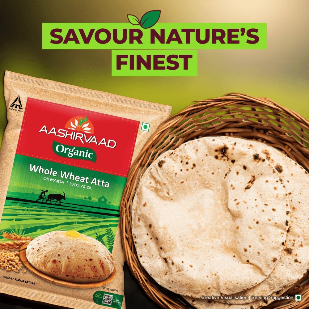 Aashirvaad Organic Atta : 5 kg