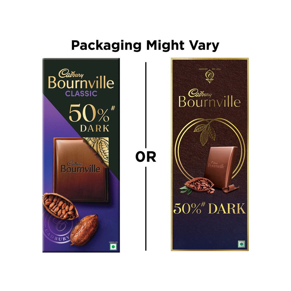 Cadbury Bournville Rich Cocoa 50% Dark Chocolate Bar : 80 g