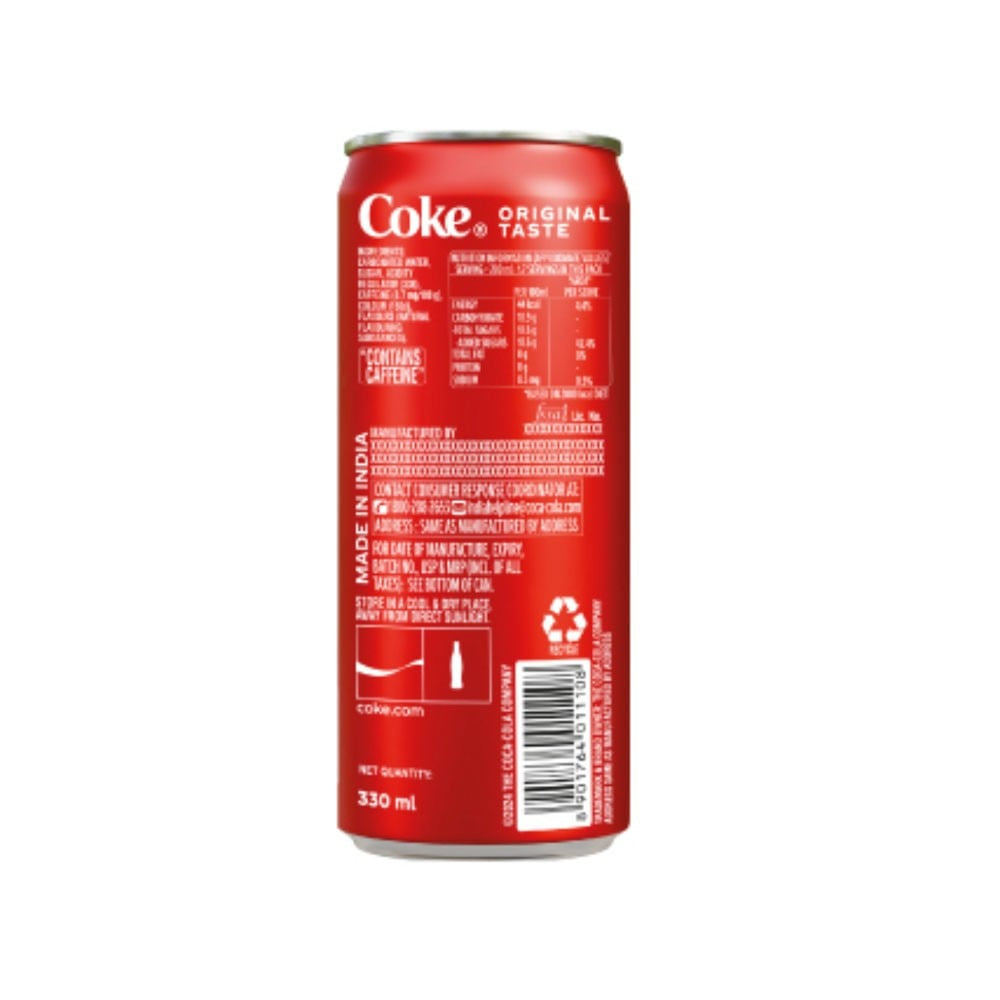 Coca-Cola Soft Drink - Pack of 2 : 2 x 330 ml