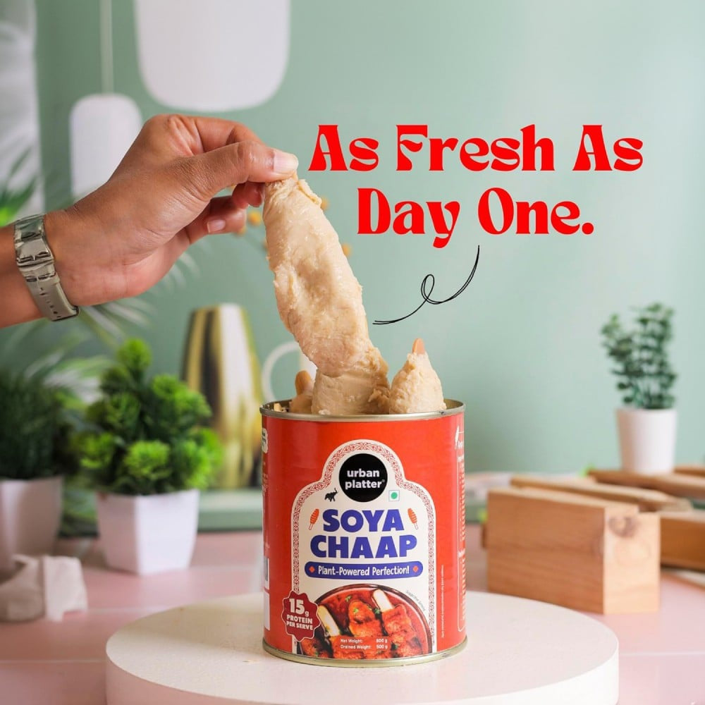 Urban Platter Soya Chaap in Brine : 800 g