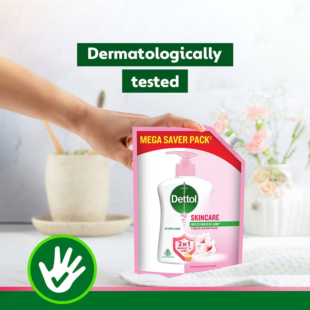 Dettol Liquid Hand Wash Refill Pouch - Moisturizing Skincare : 1.35 ltr