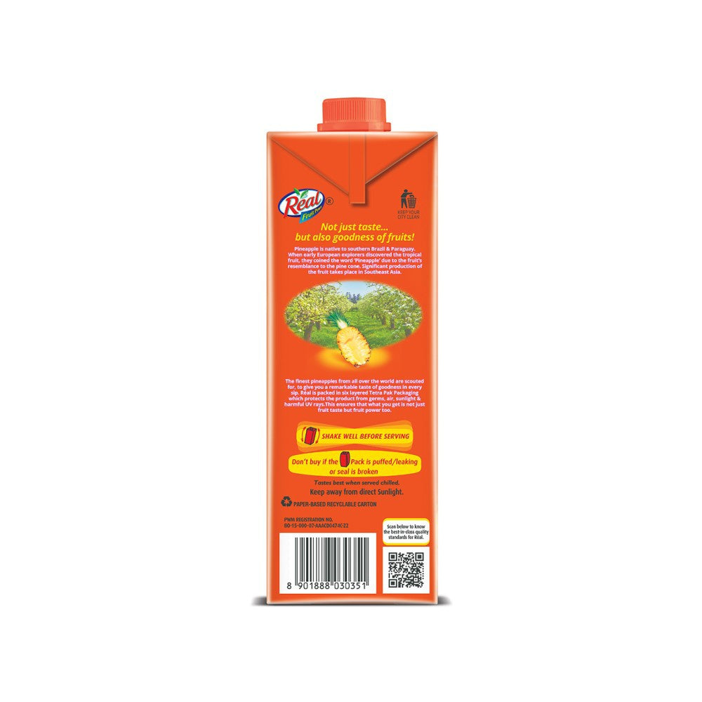 Real Fruit Power Pineapple Juice + Hommade Coconut Milk Combo : 1 ltr + 200 ml